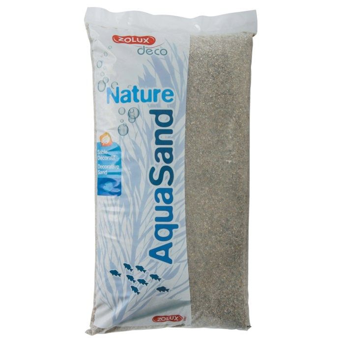 Sable décoratif pour aquariums - Zolux - Aquasand Nature - Quartz concassé - 12Kg - Granulométrie 1.5-2.5mm
