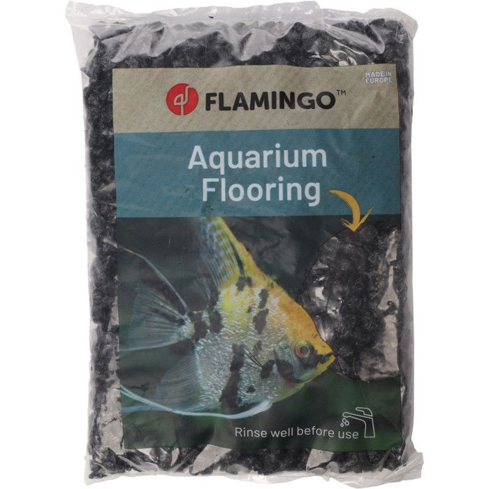 Gravier néon noir 1 kg pour aquarium. - animallparadise