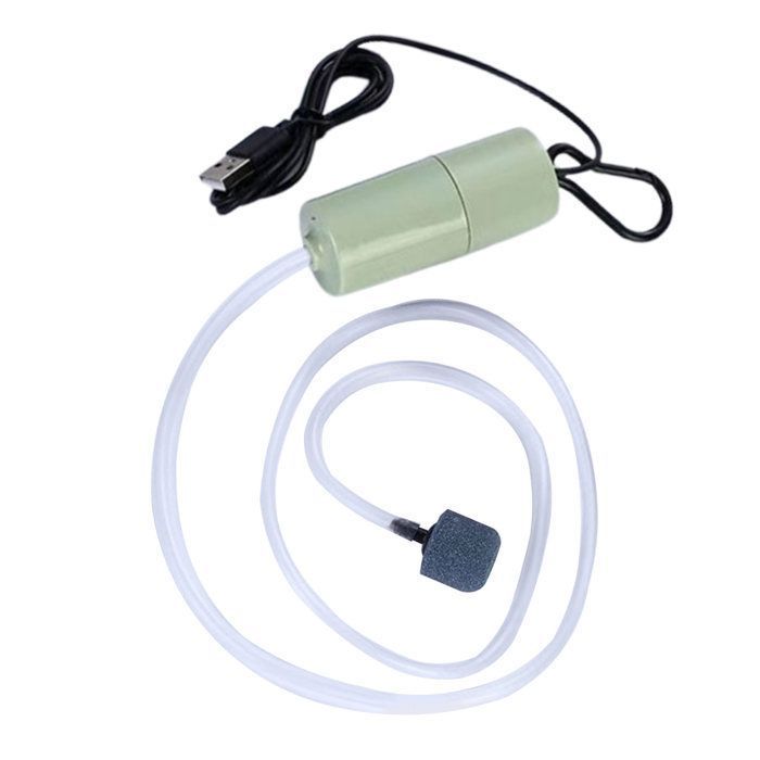 pompe doxygène daquarium USB Posser de poisson pompe à air ménage silencieux mini pompe à oxygène USB jardin pompe Vert