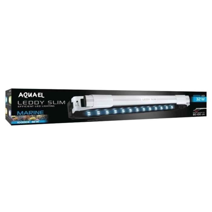Aquael - Rampe LED Leddy Slim Blanc MARINE pour Aquarium - 32W