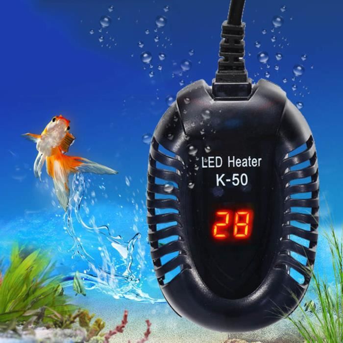 Tige chauffante - Tbest - Thermostat numérique submersible - Contrôle précis - Affichage LED - 17-34°C