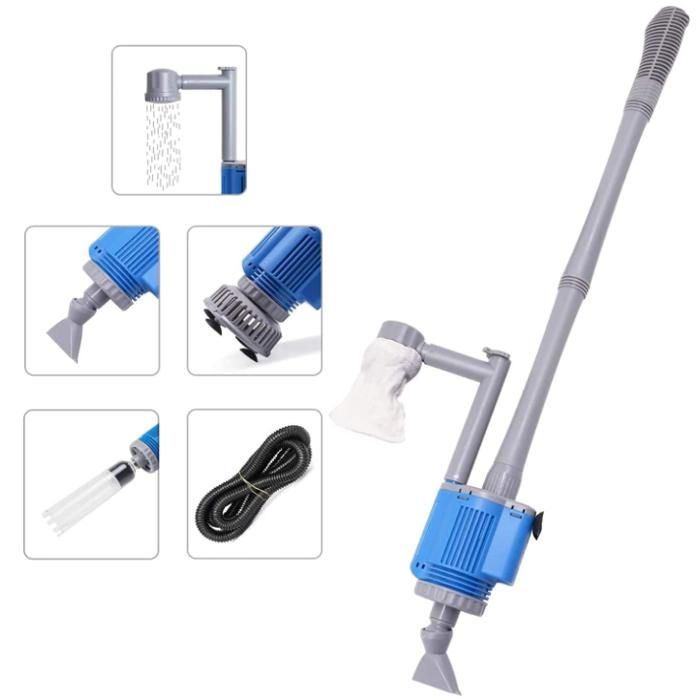 Nettoyeur électrique pour Aquarium5 en 1 Kit de Nettoyage de Gravier Multifonction20W220V (Electric cleaner)
