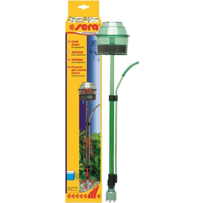 Aspirateur pour aquarium - Sera - Élimine la vase - Sans changement deau - Convient jusquà 60 cm
