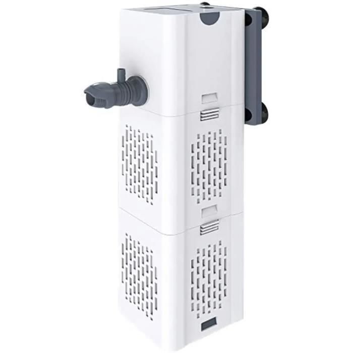 Pompe à Air pour Aquarium Jusquà 100L Pompe Silencieuse avec Pierre à Bulles3W