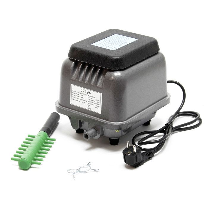 Sunsun HJB-120 Pompe à air électromagnétique – 7200 l/h – 250 x 180 x 200 mm – Pompe à oxygène pour aquariums bassins étangs de ja
