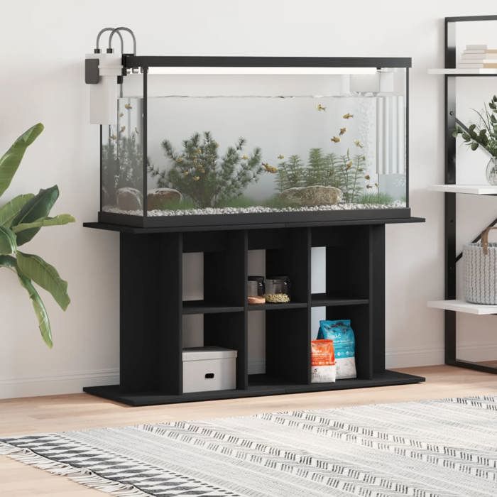 Support pour aquarium - vidaXL - Noir - 120x40x60 cm - Bois dingénierie