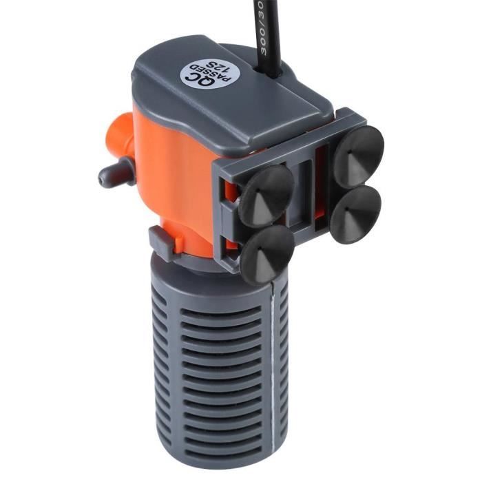Pompe submersible - Aquarium - 3-en-1 - Filtration - Circulation - Aération