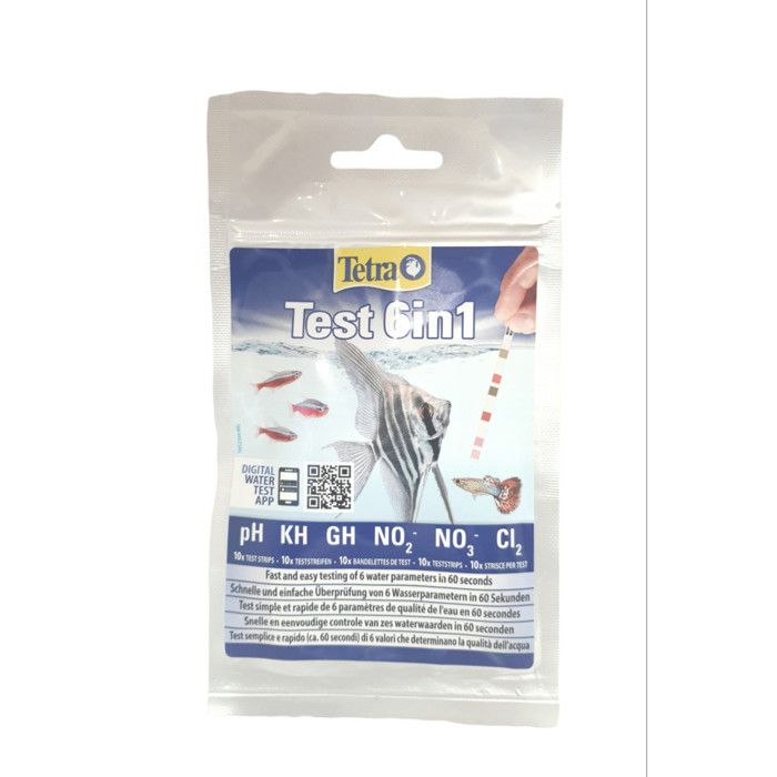 10 bandelettes Test 6 en 1pour aquarium - Tetra