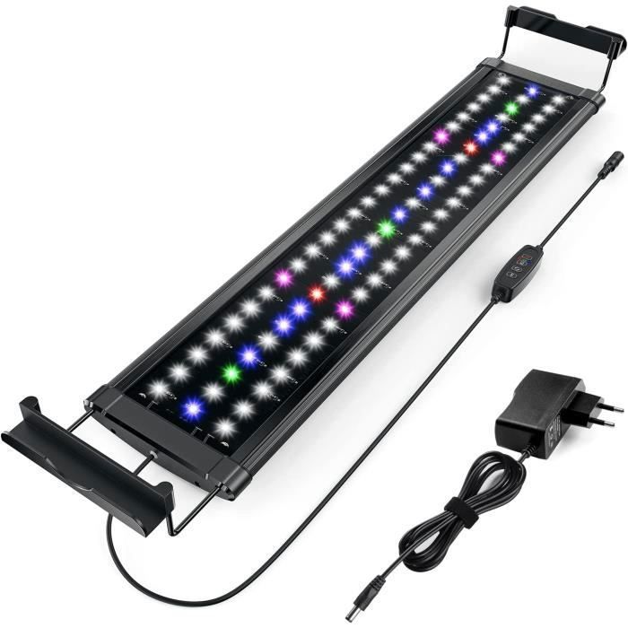 Lampe LED - PZCC - Aquarium 40-60 cm - Spectre complet - Dimmable - Éclairage noir