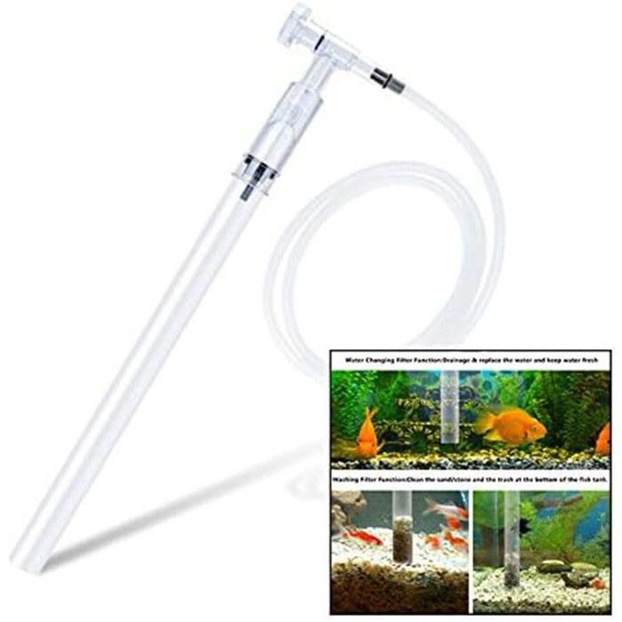 Aspirateur Aquarium Nettoyeur de Gravier Aquarium Filtre de Filtre daquarium Gravier deau Sable (Squeeze Free Manual)