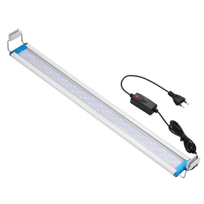 Éclairage Aquarium Rampe LED d’Aquarium Spectre Complet avec Contrôleur38 cm lumière bleue plus lumière blanche