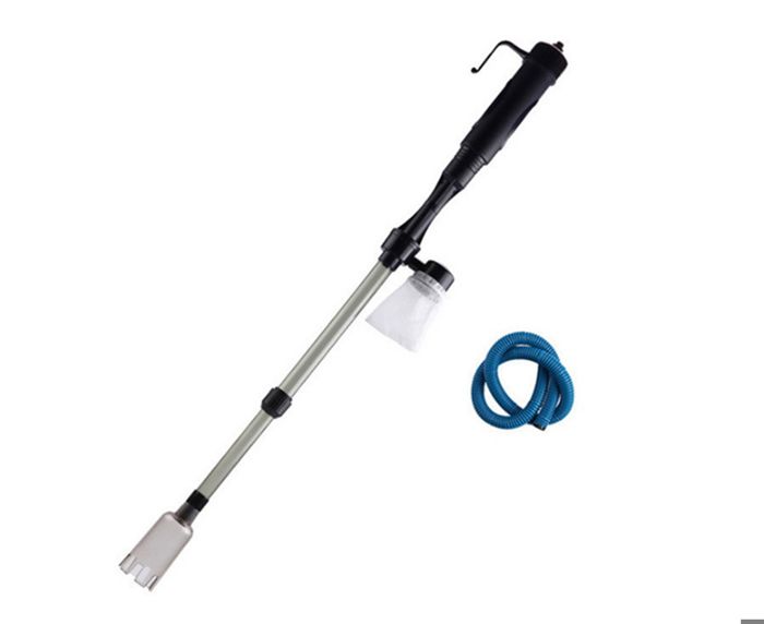 Aspirateur pour aquarium - CUNEARY - Nettoyage de leau - Hauteur réglable - Débit 520 L/h - Tuyaux inclus
