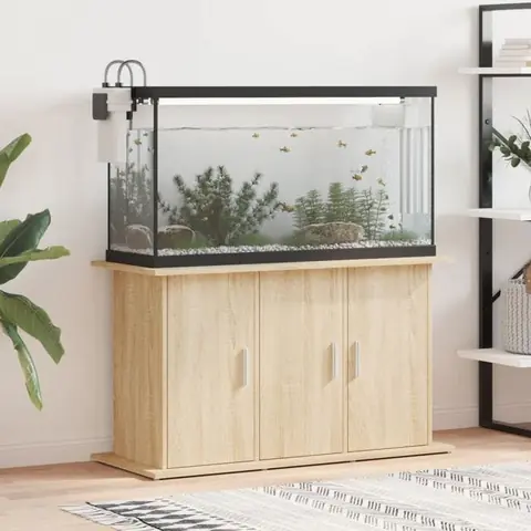 vidaXL Support pour Aquarium Armoire pour Aquarium avec 6 Compartiments Meuble de Base pour Aquarium avec Rangement 833634