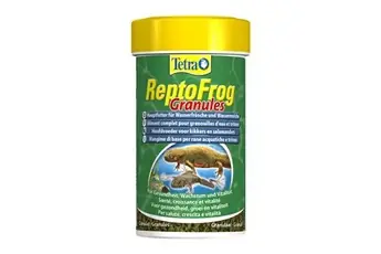 - Aliments complets pour grenouilles et tritons Tetra reptofrog granulés 100ml