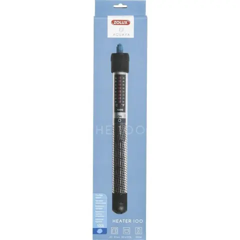Chauffage daquarium - Zolux - Heater 100 - 100 W - Longueur 27 cm - Noir