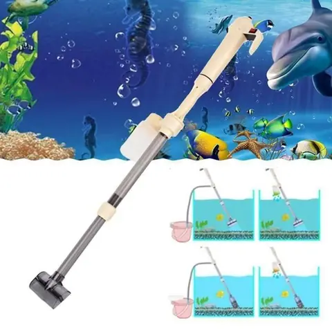 Nettoyeur de gravier électrique siphon aspirateur pompe à eau et filtre pour aquarium Label ENTRETIEN