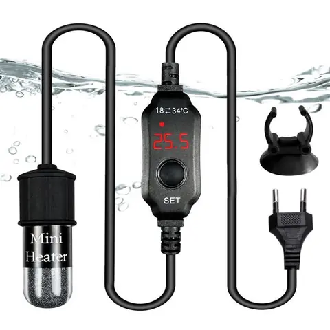 Chauffage Daquarium: Mini Chauffage Aquarium Chauffe Pour Aquarium Con Numérique Affichage Et Température Réglable(10W)