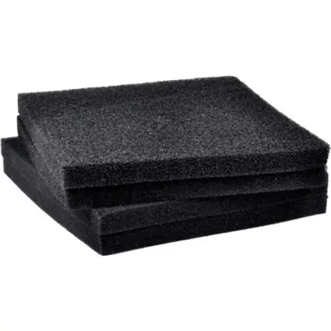 1Pcs Mousse Filtrante Biochimique pour Filtre Aquarium à Poisson 50 * 50 * 4CM Noir