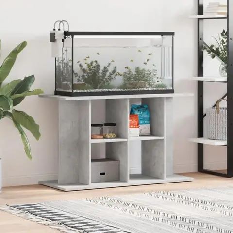 Support daquarium - vidaXL - Gris béton - Bois dingénierie - 100x40x60 cm