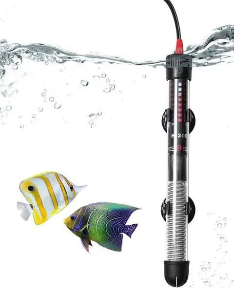 Chauffage Aquarium Réglable 120L 100 W Résistance Aquarium avec Thermostat 20-34 °C pour Réservoirs à Poissons et Aquarium
