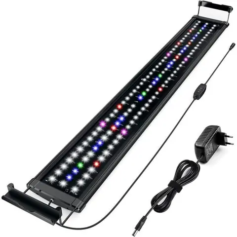 Lumière LED pour aquarium - Honpal - 25W - Spectre complet - Supports extensibles - 90-115 cm