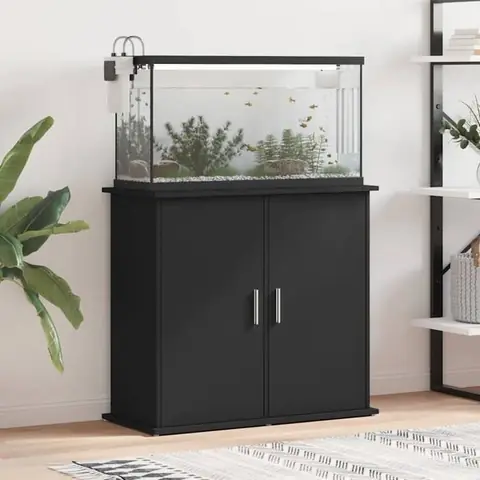 vidaXL Support pour Aquarium Armoire pour Aquarium avec 4 Compartiments Meuble de Base pour Aquarium avec Rangement 833624