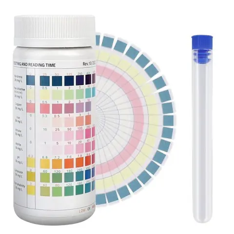 Bandelettes Test Aquarium - 100 pièces 9en1 pH Nitrite Nitrate Eau Douce Salée Aucuneary