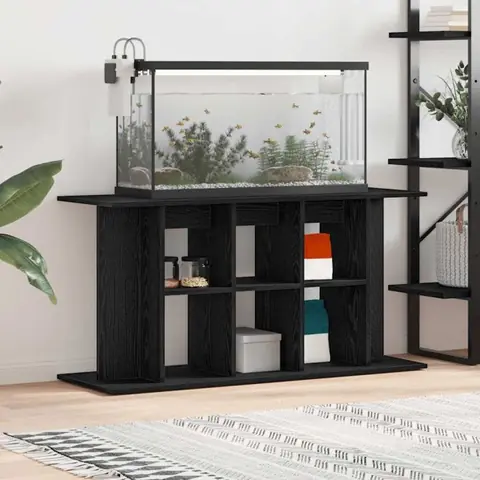 Support pour aquarium - Chêne noir - 120x40x60 cm - Bois dingénierie - Montage facile