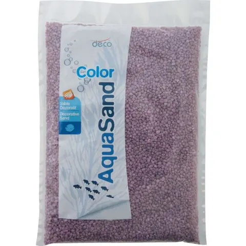 Gravier fin pour aquariums couleur violet lilas 1kg - animallparadise