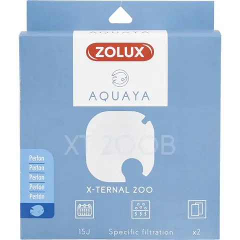 Filtre pour pompe x-ternal 200 filtre XT 200 B perlon x 2. pour aquarium. - zolux