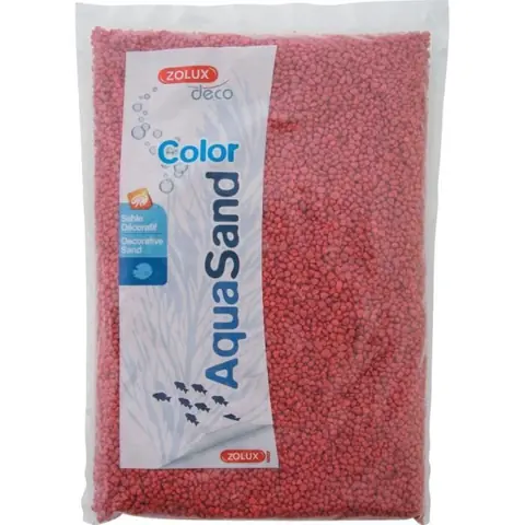 Sable décoratif - Aquasand - Rouge Framboise - 1Kg - Quartzite - 2-3mm