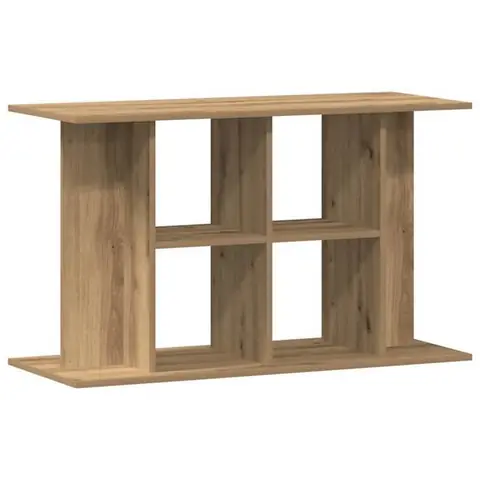 Support daquarium - Chêne artisanal - 100x40x60 cm - Bois dingénierie - Design élégant