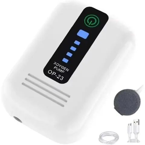 Pompe Air pour AquariumPompe Air USB Compacte Puissante et Silencieuse pour Bassin HydroponiqueExtérieur AquariumChargement USB