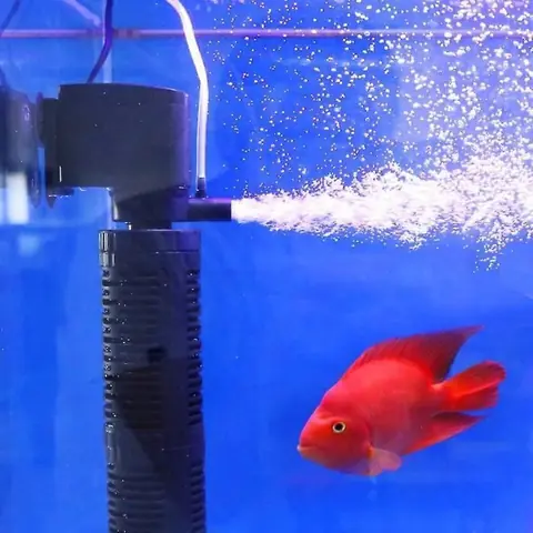 Aquarium3 En 1 Purificateur d’eau d’aération silencieuse Pompe interne Submersible Aquarium Filtre Pompe à oxygène [F330456065]