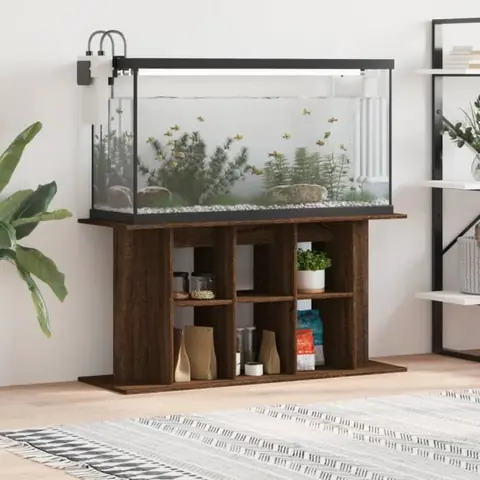 vidaXL Support daquarium chêne marron 120x40x60 cm bois dingénierie 833598