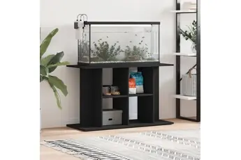 Support pour aquarium noir 100x40x60 cm bois d ingénierie