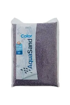 Sable décoratif 2-3 mm aqua Sand violet améthyste 1kg pour aquarium.