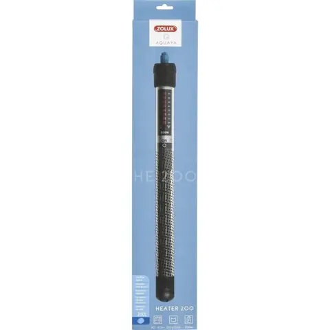 Chauffage pour aquarium - Zolux - 200W - Température réglable jusquà 34°C - Noir - Poisson deau de mer