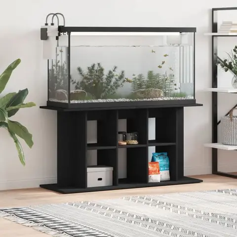 Support pour aquarium - vidaXL - Noir - 120x40x60 cm - Bois dingénierie