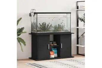 Support pour aquarium noir 101x41x58 cm bois d ingénierie