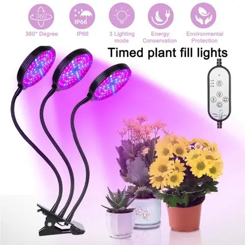 Lampe de croissance LED - TEMPSA - 45W - Spectre complet - Chronométrage - Universel