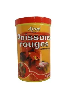 AIME Nourriture pour poissons rouges - Aliment complet en flocons - 1 L