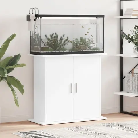 vidaXL Support pour Aquarium Armoire pour Aquarium avec 4 Compartiments Meuble de Base pour Aquarium avec Rangement 833599