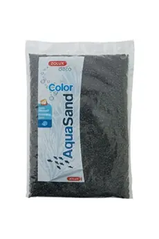 Sable décoratif. 2-3 mm . aqua Sand noir ébène. 1 kg. pour aquarium. - - ZO-346103