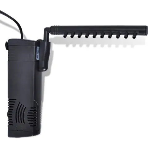 Filtre interne aquarium avec pompe 300 l/h - VIDAXL - Pompe filtrante - Plastique - Noir - Rectangulaire