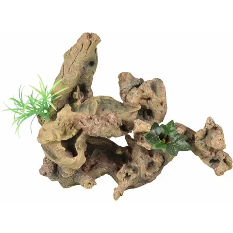 Racine et plante. Taille: 30 x 12 x 27 cm. décoration aquarium - animallparadise