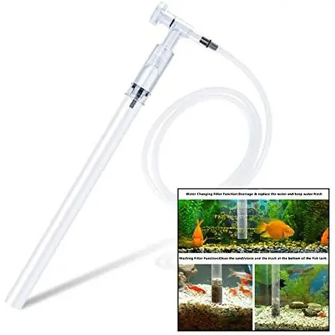 Aspirateur Aquarium Nettoyeur de Gravier Aquarium Filtre de Filtre daquarium Gravier deau Sable (Squeeze Free Manual)