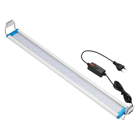Éclairage Aquarium Rampe LED d’Aquarium Spectre Complet avec Contrôleur38 cm lumière bleue plus lumière blanche